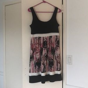 Black and pink party dress
